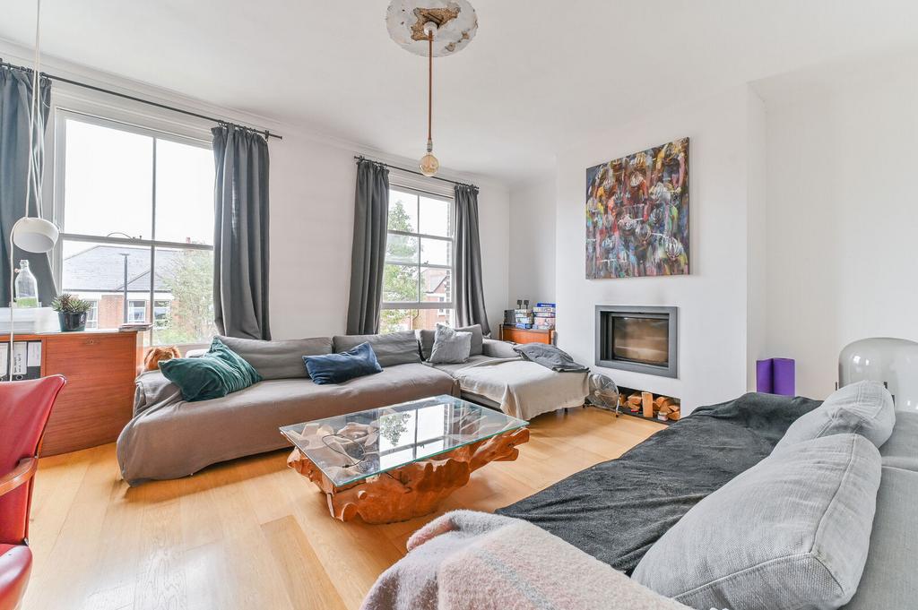 Living room, fireplace