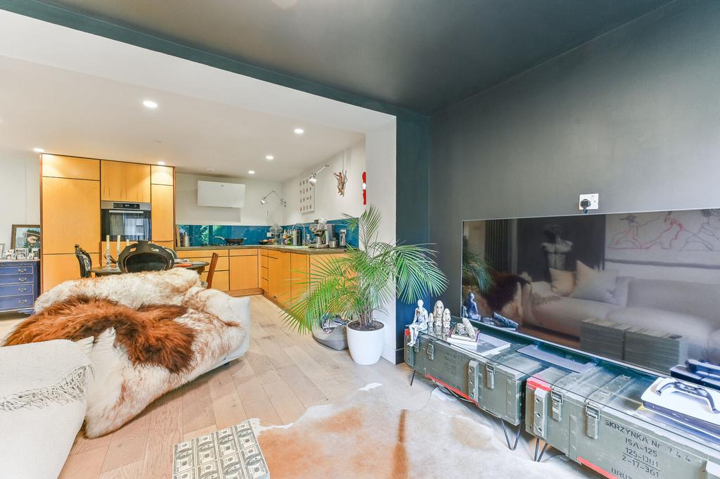 Open-plan living area, open plan living