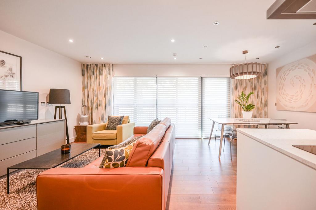 Open-plan living area, open plan living