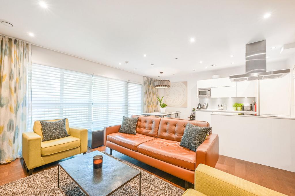 Open-plan living area, open plan living