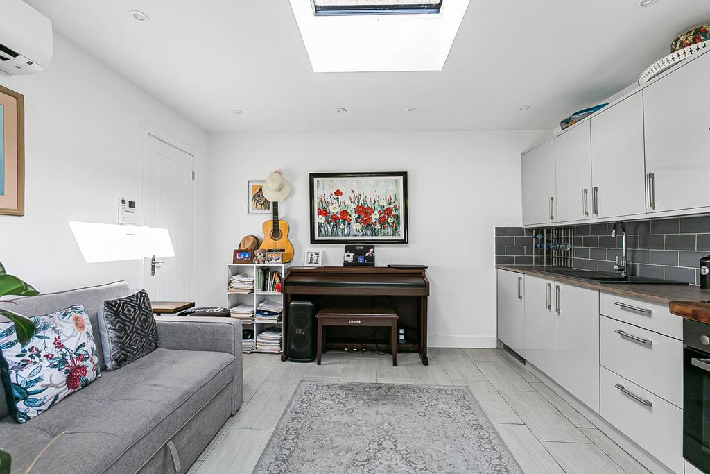 Open-plan living area, open plan living