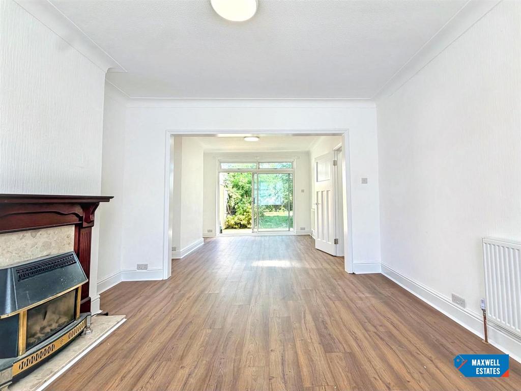 Living room, fireplace