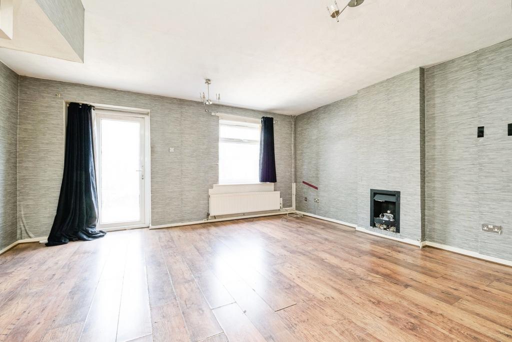 Living room, fireplace