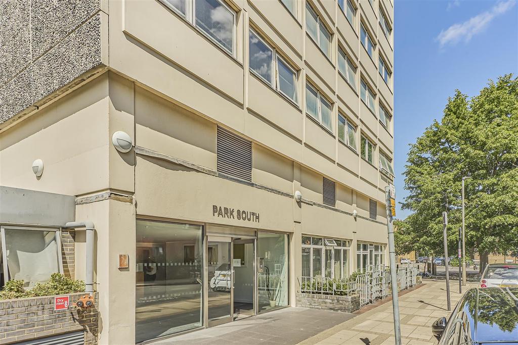 Apartment building facade, block of apartments