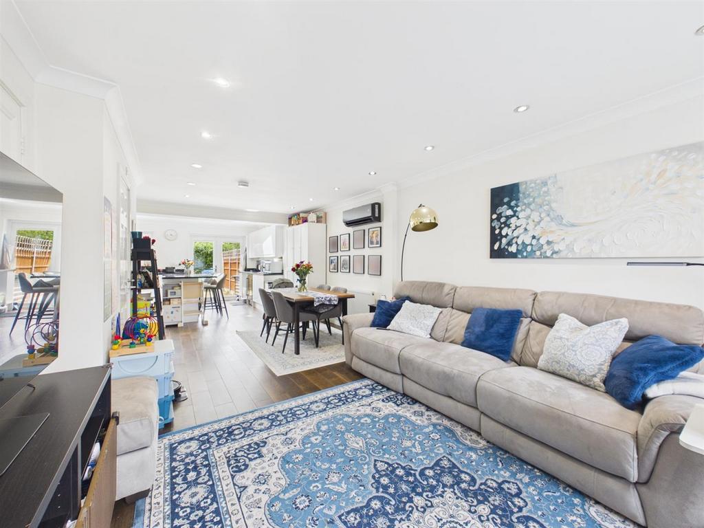 Open-plan living area, open plan living