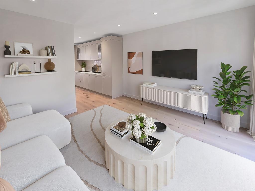 Open-plan living area, open plan living