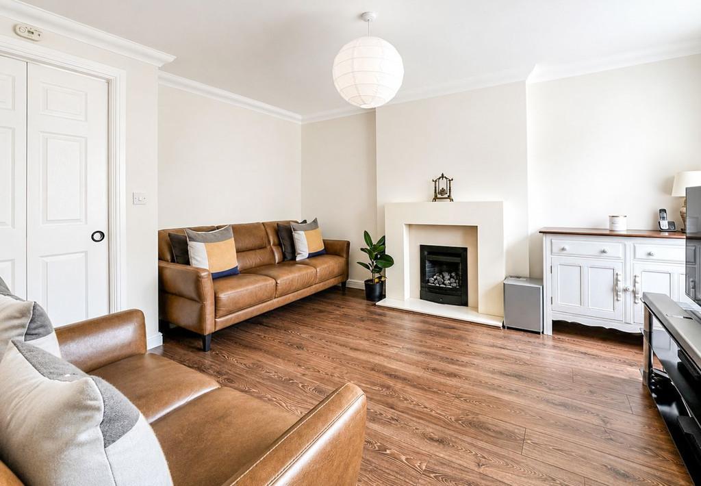 Living room, fireplace