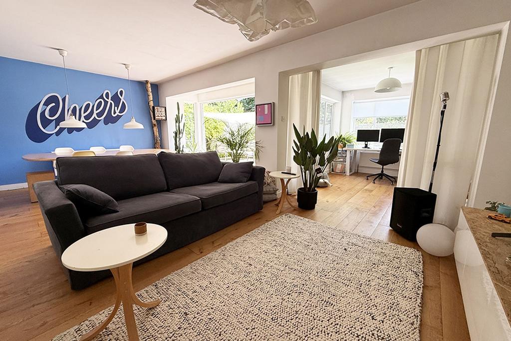 Open-plan living area, open plan living