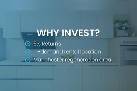 1 bedroom apartment for sale, at Manchester Property Investment 6% Rental Yields | Lucrative BuytoLet Opportunity, Manchester Property Investment – 6% Rental Yields M16
