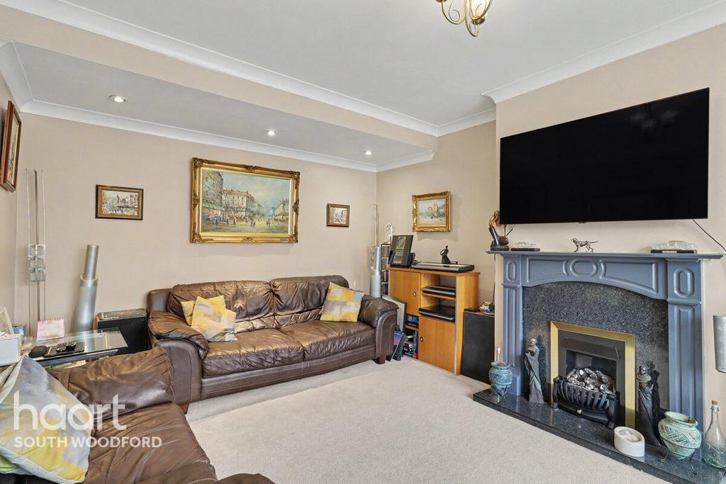 Living room, fireplace