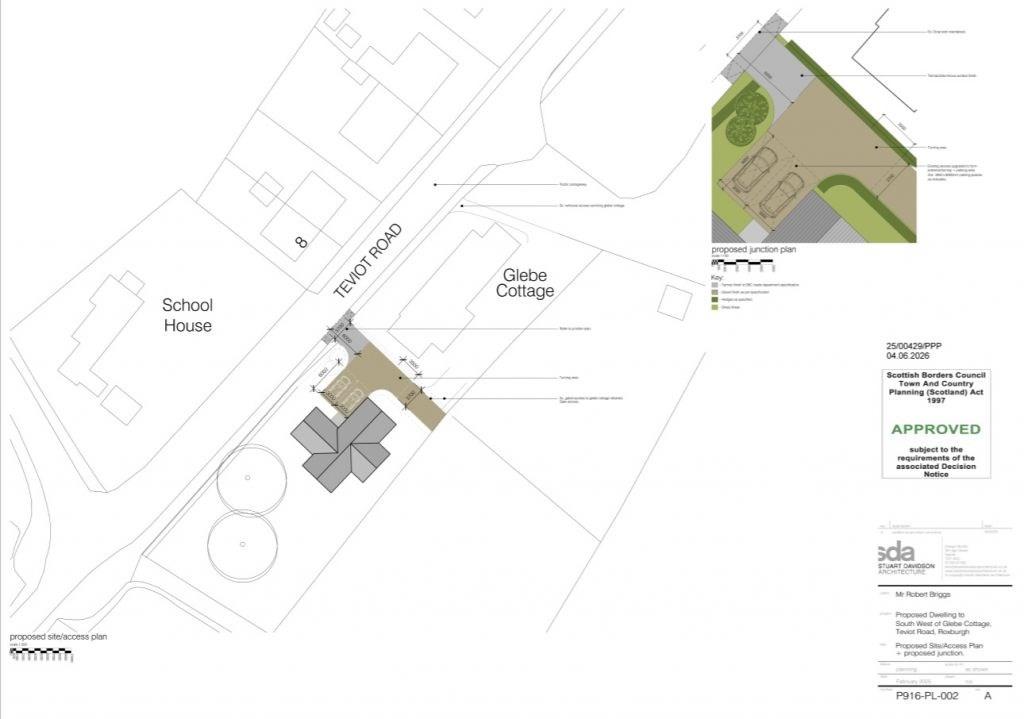 Plot South West of Glebe Cottage,, Teviot Road,, Roxburgh, Kelso TD5 8NE - View 4