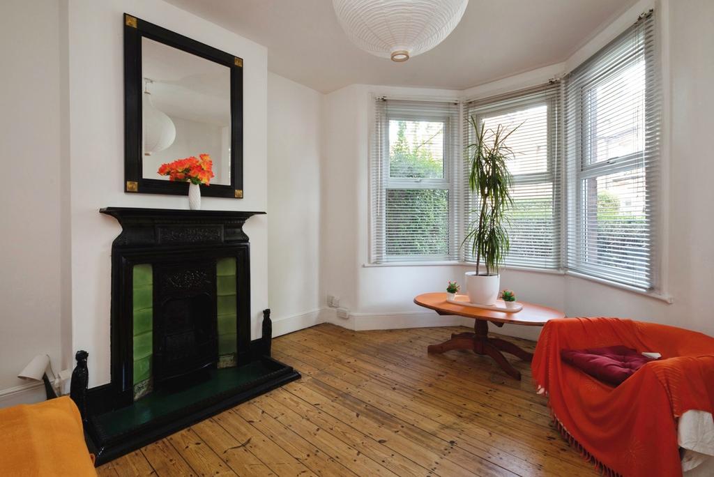 Living room, fireplace