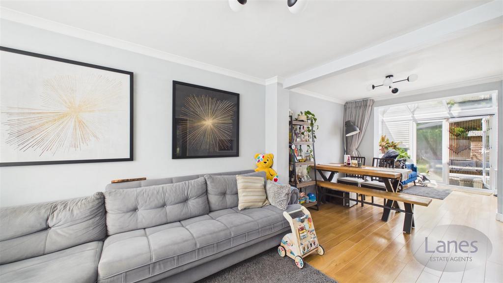 Open-plan living area, open plan living