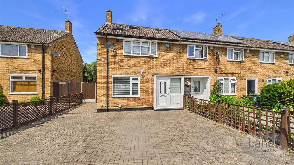 Semi-detached house exterior, driveway