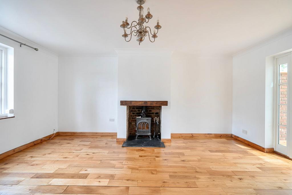 Living room, fireplace