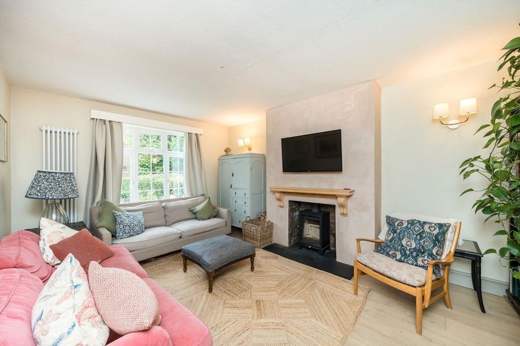 Living room, fireplace