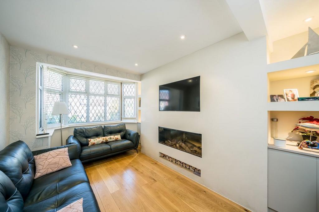 Living room, fireplace