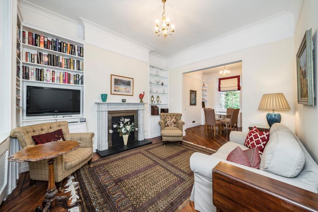 Living room, fireplace