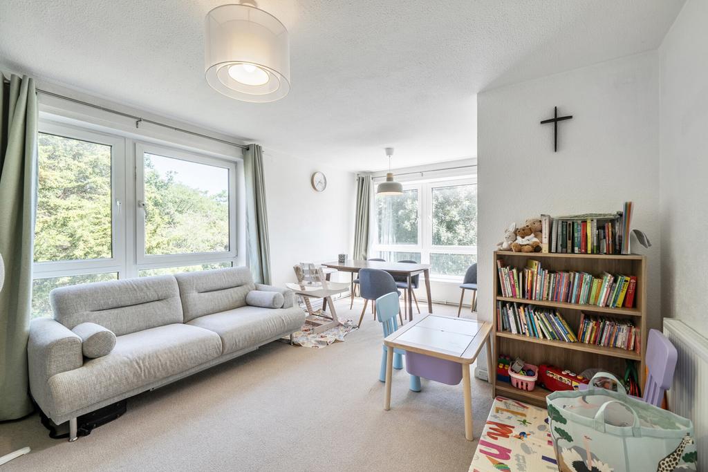 Open-plan living area, open plan living