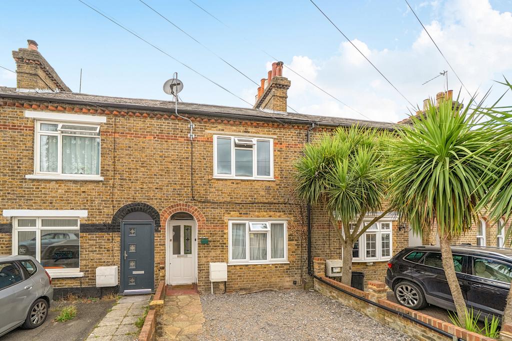 Semi-detached house exterior, driveway