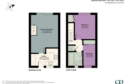 2 bedroom terraced house for sale, Elgar Drive, Shefford, SG17