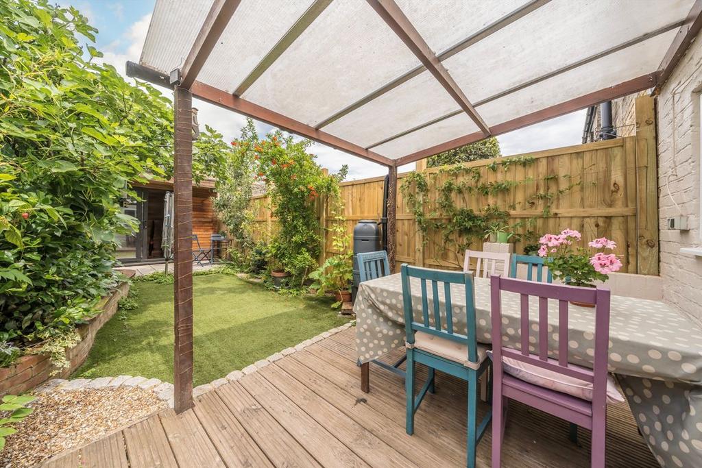 Decking area, garden