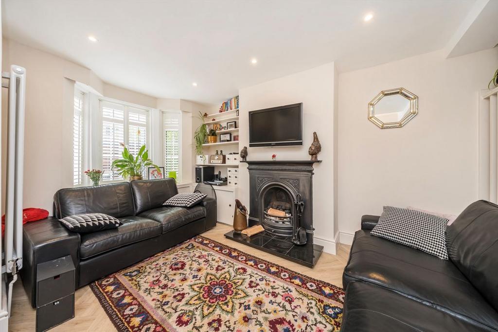 Living room, fireplace