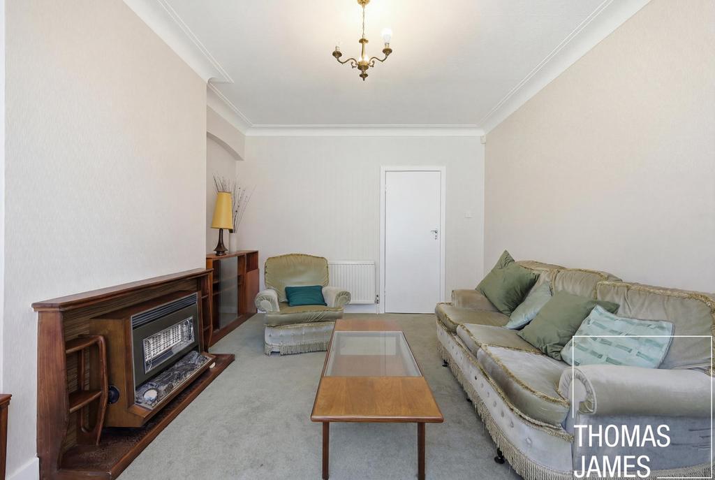 Living room, fireplace