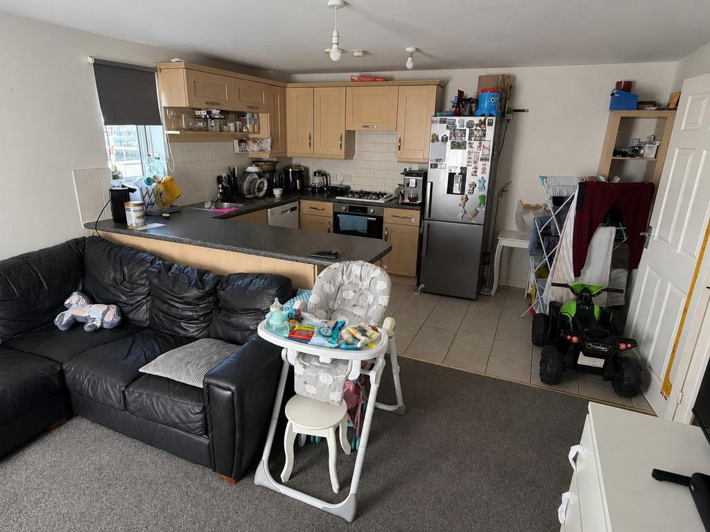 Open-plan living area, open plan living