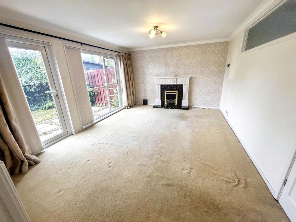 Living room, fireplace