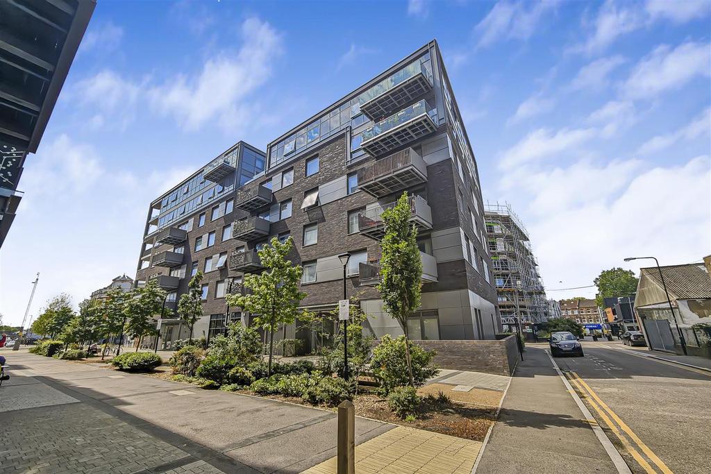 Apartment building facade, block of apartments