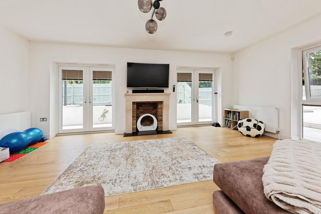 Living room, fireplace