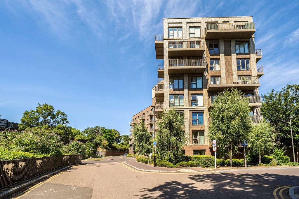 Apartment building facade, block of apartments