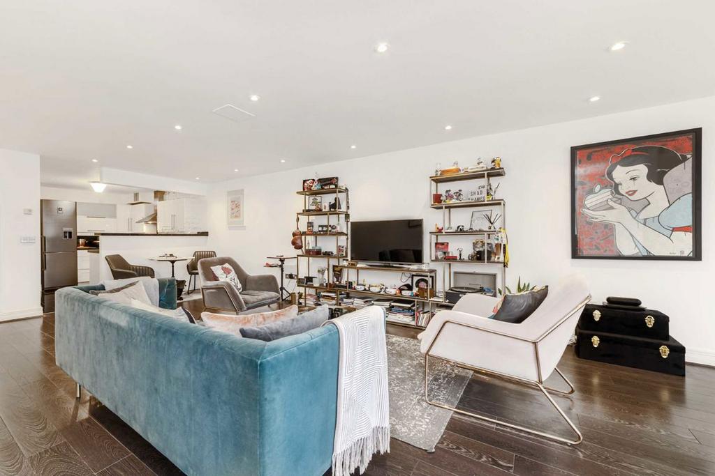Open-plan living area, open plan living