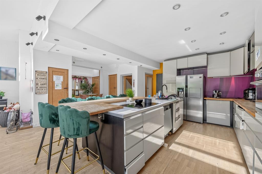Open-plan living area, open plan living