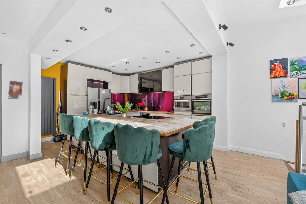 Open-plan living area, open plan living