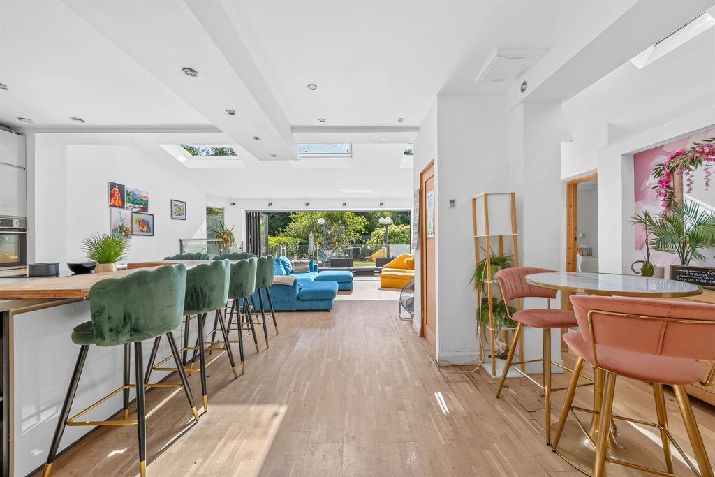 Open-plan living area, open plan living