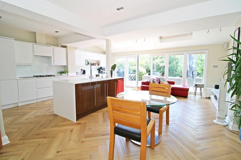 Open-plan living area, open plan living