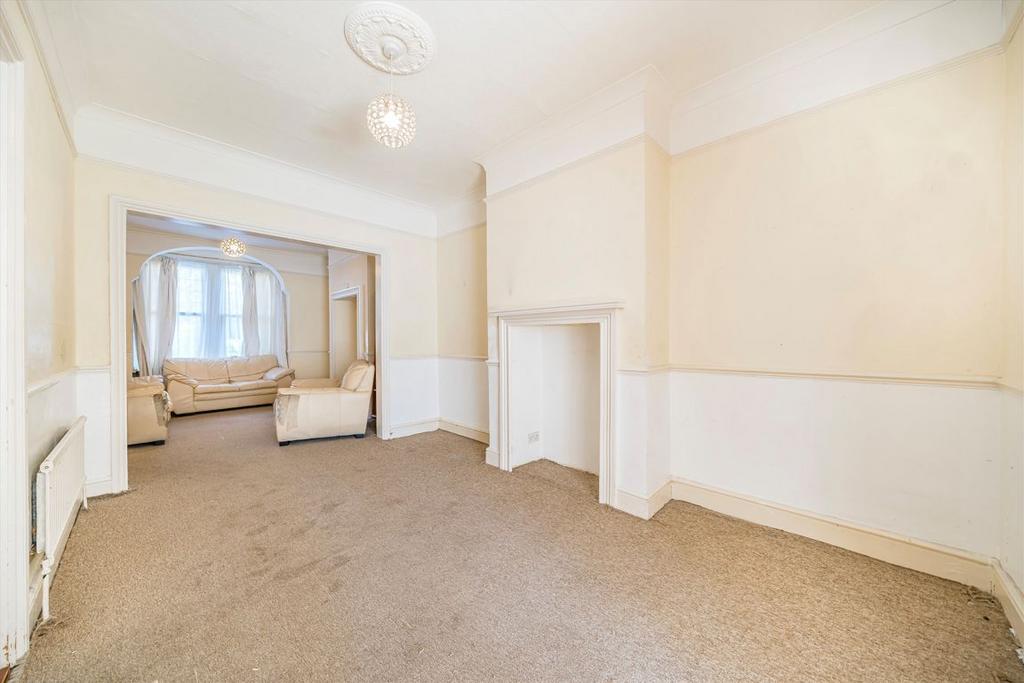 Living room, fireplace