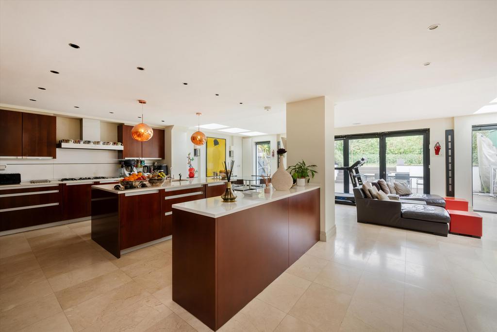 Open-plan living area, open plan living