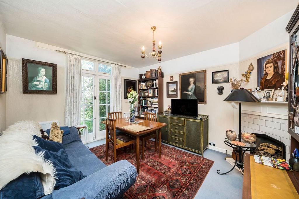 Living room, fireplace