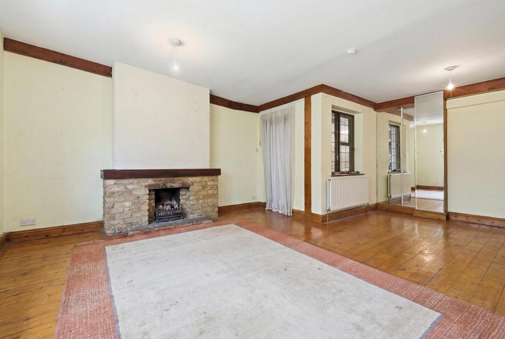 Living room, fireplace