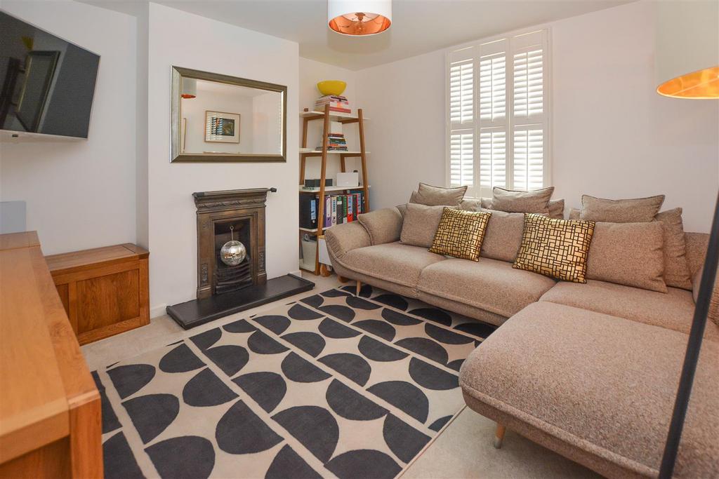 Living room, fireplace