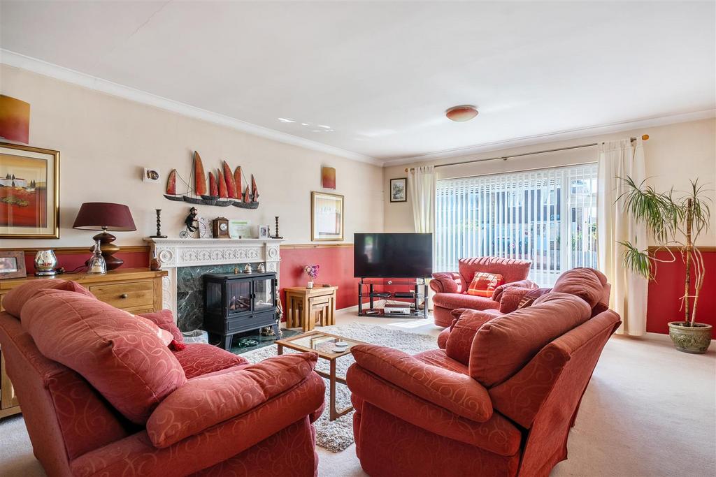 Living room, fireplace