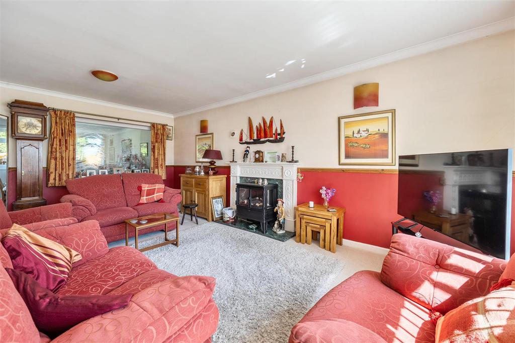 Living room, fireplace