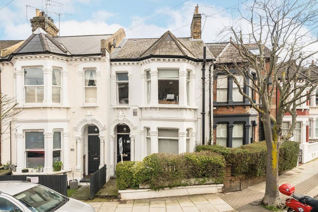 Terraced house exterior, parking