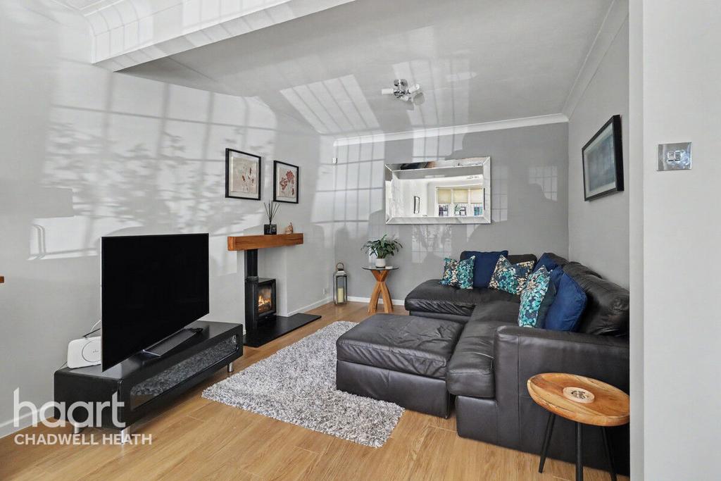 Living room, fireplace