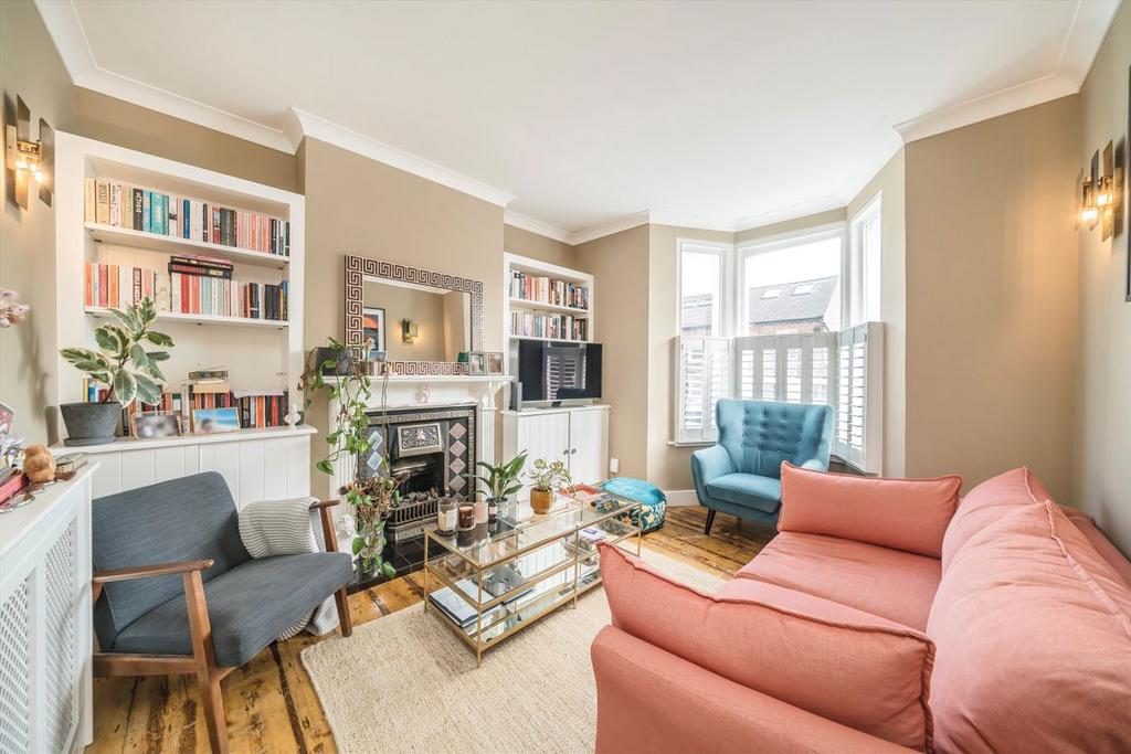 Living room, fireplace