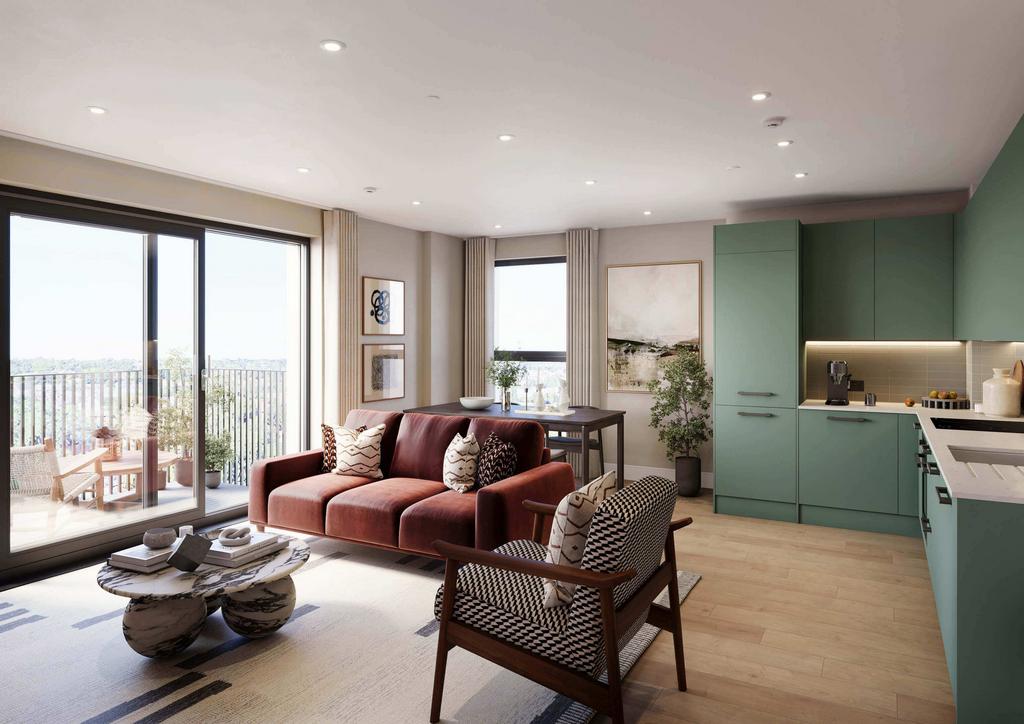Living room, open plan living