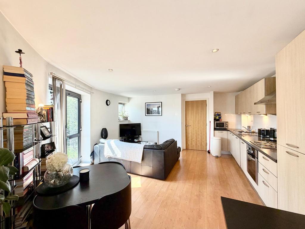 Open-plan living area, open plan living